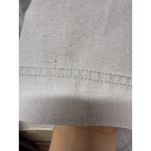 INC International Concepts Linen Pants Women 8 Gray Wide Leg Coastal‎ Lagenlook - Picture 4 of 6